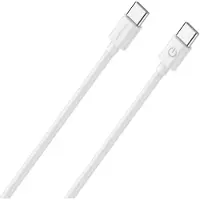 RealPower Lade/Datenkabel USB-C auf USB-C 2m weiß 3A