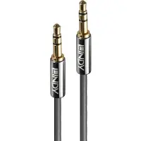 Lindy Cromo Line - Câble audio - mini-phone stereo 3.5 mm mâle pour mini-phone stereo 3.5 mm mâle - 50 cm - anthracite - rond