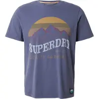 Superdry Outdoors Mountain Relaxed Fit Short Sleeve T-shirt Bleu M Homme