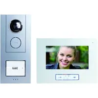 M-E Modern-Electronics modern-electronics VISTUS VD ALU-6710 S Interphone-portier vidéo filaire argent (41174)