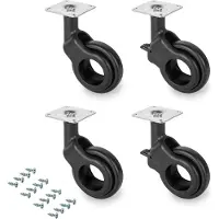 Emuca Kit De Roue Pour Trou 2 Avec Plaque De Montage