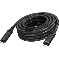 Vision - Câble USB - USB-C (M) vers USB-C (M) - USB 3.2 - 3 A - 15 m - Compatible 4K à 60 Hz - Noir