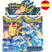 Pokemon Trading Card Game Sword & Shield Silver Tempest Booster Box Cartes à collectionner Espagnol Multicolore One Size