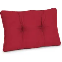 Beautissu Coussin Lounge Outdoor Rouge XLuna, 60 x 40 cm
