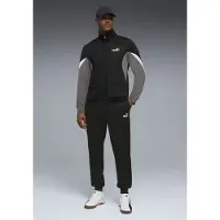 Puma Survêtement 'ESS' gris / noir / blanc