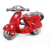 Metalmorphose Schlüsselanhänger Adrenalite Rot 3,9 x 1,5 x 6,4 cm (Restauriert A), Rouge, Noir