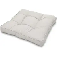 Beautissu Coussin Lounge Outdoor gris clair XLuna, 60 x 60 cm