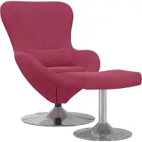 vidaXL Tabouret uf avec repose-pieds Velours bordeaux