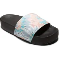 Dc-shoes Plateforme Coulissante Noire/Imprimé Blanc 36