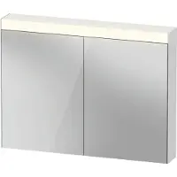 Duravit lumière et miroirs Good armoire de toilette avec éclairage, 2 portes miroir, 1010x760x148mm, LM7822000000000