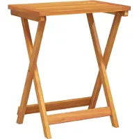 Syfax Table pliable de jardin 50x36x60 cm bois d'acacia solide