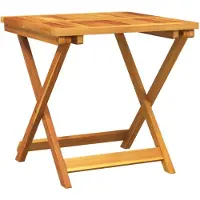 Syfax Table pliable de jardin 50x50x50 cm bois d'acacia solide