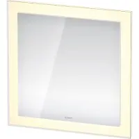 Duravit White Tulip Miroirs avec éclairage LED, version capteur, 750x750x50mm, blanc aluminium mat, WT7051000000100