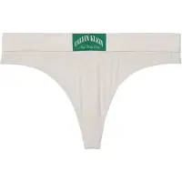 Calvin Klein Underwear String 'Heritage Classic' vert / blanc cassé