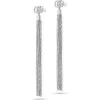 Liu Jo - Long steel earrings with chains LJ2650, (Acier)