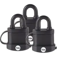 Yale Y222B/35/122/3 Cadenas 35mm, jeu de 3 pièces