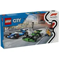 LEGO City F1 grille de départ avec les voitures de course VCARB et Sauber, Jeu de construction, 6 ans, Plastique, 313 pièces, 490 g