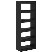 vidaXL Bibliothèque Chêne noir 60 x 30 x 166 cm Bois d'ingénierie