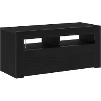 vidaXL Meubles TV, 90 x 35 x 40 cm, noir, imitation chêne, panneaux de particules