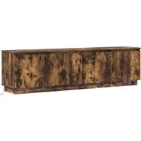vidaXL Meubles TV, 180 x 38 x 49 cm, bois imitation chêne fumé