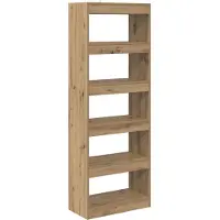 vidaXL Bibliothèque chêne artisanal 60 x 30 x 166 cm Bois d'ingénierie