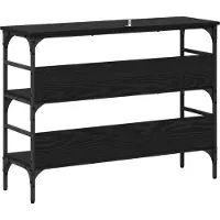 vidaXL Table console Chêne noir 100 x 32 x 75 cm Bois d'ingénierie
