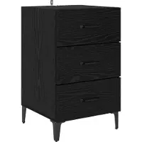 vidaXL Cabinet de chevet Chêne noir 40 x 40 x 66 cm Bois d'ingénierie