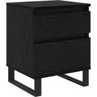 vidaXL Cabinet de chevet Chêne noir 40 x 35 x 50 cm Bois d'ingénierie