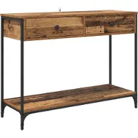 vidaXL Table console Bois Ancien 100 x 34,5 x 75 cm Bois d'ingénierie
