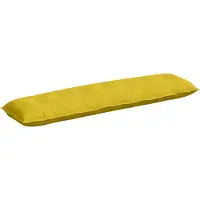 vidaXL Coussin dorsal jaune 200 x 50 cm tissu velours côtelé