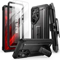 Supcase Unicorn Beetle Pro & Tempered Glass (Samsung Galaxy S26 Ultra), Coque pour téléphone portable, Noir