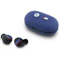 BMW Écouteurs Bluetooth Tws M Logo métallique Enc Bleu