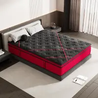 DEWINNER Matelas 140x200, Matelas à Ressorts Ensachés, Mousse de Confort Double, Isolation des Mouvements, 30cm Épaisseur, Soutien sur 7 Zones, H2/H3