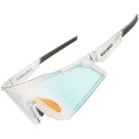 RockBros Unisexe, Lunettes de sport, SP291 (Blanc, UV400), Blanc, Noir