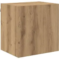 vidaXL Meuble mural pour télévision, 40,5 x 30 x 40 cm, imitation chêne artisanal, panneaux de particules