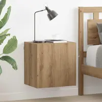 Prolenta Meuble TV mural exclusif - Dimensions : 40,5 x 30 x 40 cm. Fabriqué en bois stratifié imitation chêne artisanal