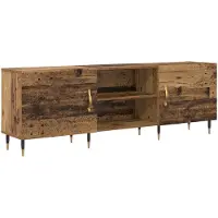 Syfax Meuble TV Bois ancien 150 x 30 x 50 cm Bois d'ingénierie