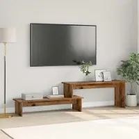 Prolenta Meuble TV exclusif - Ensemble de meubles TV de 180,5 x 30 x 43 cm, fabriqué en bois composite