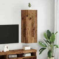 Prolenta Meuble TV exclusif - Dimensions : 40,5 x 30 x 102 cm. Matériau : bois massif recyclé