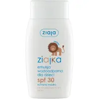 Ziaja Ziajka, émulsion solaire waterproof pour enfant, dès la naissance, SPF 30, 125 ml