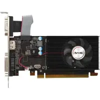 AFOX Radeon HD 6450 2 GB DDR3 64 Bit DVI HDMI VGA LP Fan L5 Grafikkarte (2 Go, DDR3), Carte graphique, Noir