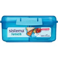 Sistema Boîte à Repas - 1,25 L - Cube Bento - Bleu - - UneTaille - Boîte à Repas