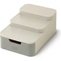 Joseph Joseph 3-stöckiger Organizer mit Schublade, grau, DUO, Organisateurs de cuisine, Gris