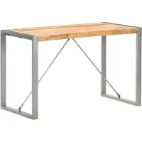 vidaXL Table de salle à manger 120x60x75 cm Bois massif de manguier rugueux