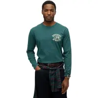 Superdry Homme Haut à Manches Longues Athletic Essentials Vert Taille: S