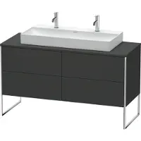 Duravit XSquare Meuble sous-vasque sur console au sol, 4 tiroirs, 1400x778x548mm, XS4925M8080