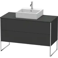 Duravit XSquare Meuble sous-vasque sur console au sol, 2 tiroirs, 1200x778x548mm, XS492208080