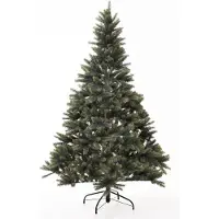 VIVANNO Sapin de Noël en plastique JODLA 180, conique, vert naturel - 127 x 127 x 180 cm