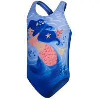 Speedo Digital Printed Swimsuit Bleu 24 Months Fille