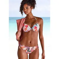 LASCANA Bas de bikini crème / vert / violet / mandarine
